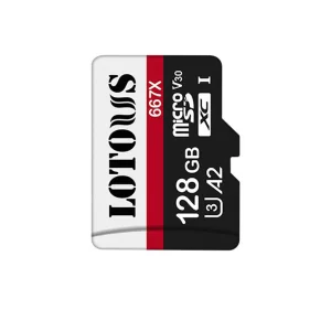 کارت حافظه میکرو لوتوس مدل Memory Micro Lotous A2 U3 667X ظرفیت 128گیگابایت